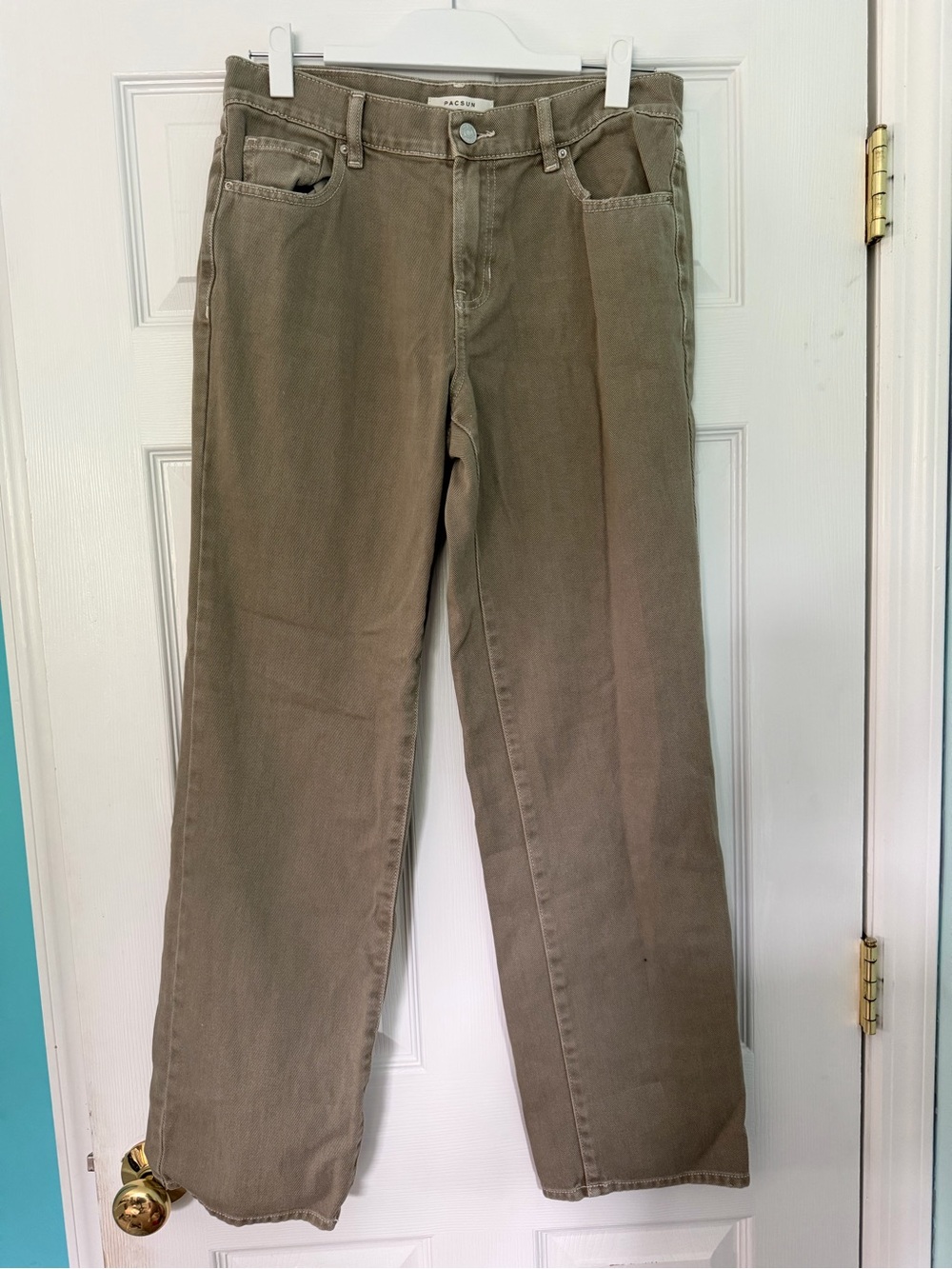 PacSun Boyfriend Jeans in Olive Green